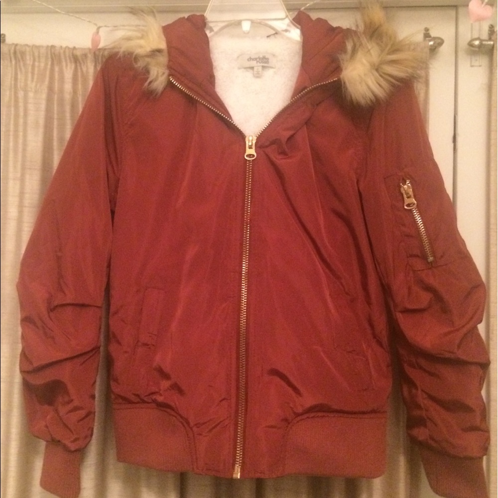 Coral/Pink colored Puffer Jacket